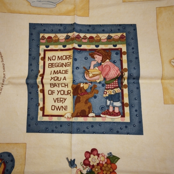 FABRIC Kelly's Sweet Treats DSN# 32184 Fun Kitchen accessory printed panel - Picture 3 of 13